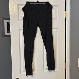 Previously loved gray stretch pants.